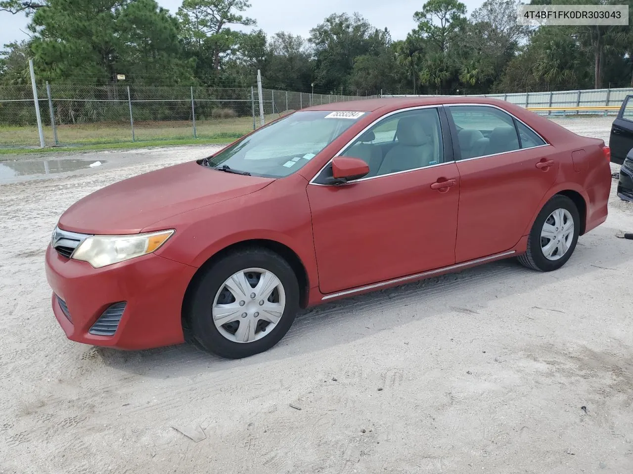 2013 Toyota Camry L VIN: 4T4BF1FK0DR303043 Lot: 78353284