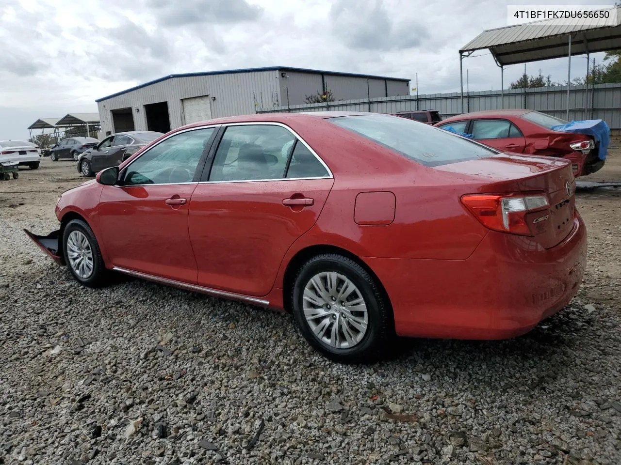 2013 Toyota Camry L VIN: 4T1BF1FK7DU656650 Lot: 78449974