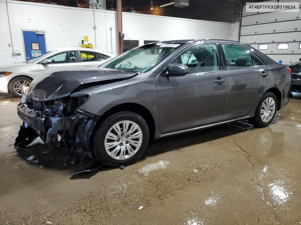 2013 Toyota Camry L VIN: 4T4BF1FKXDR318634 Lot: 78802024