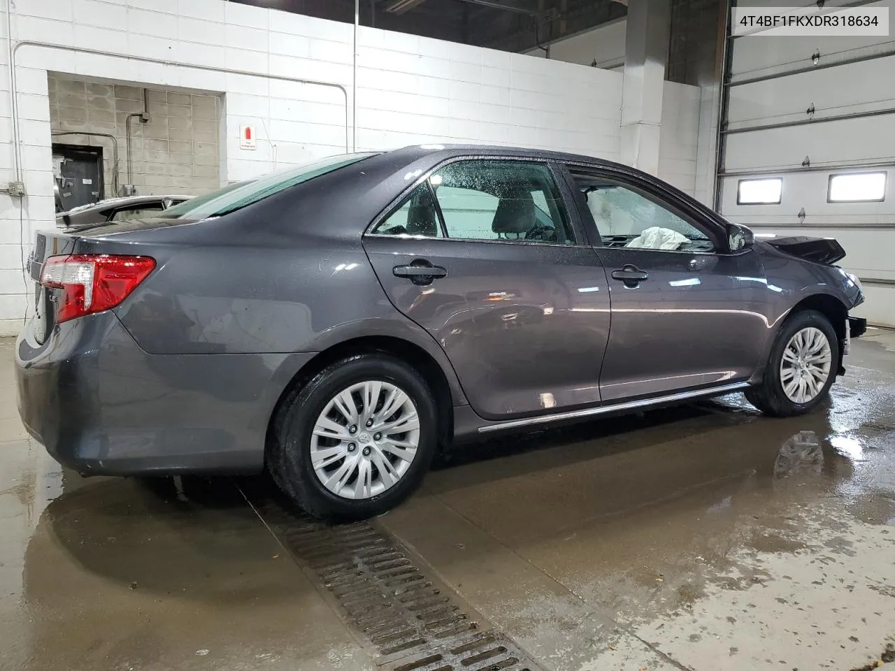 2013 Toyota Camry L VIN: 4T4BF1FKXDR318634 Lot: 78802024