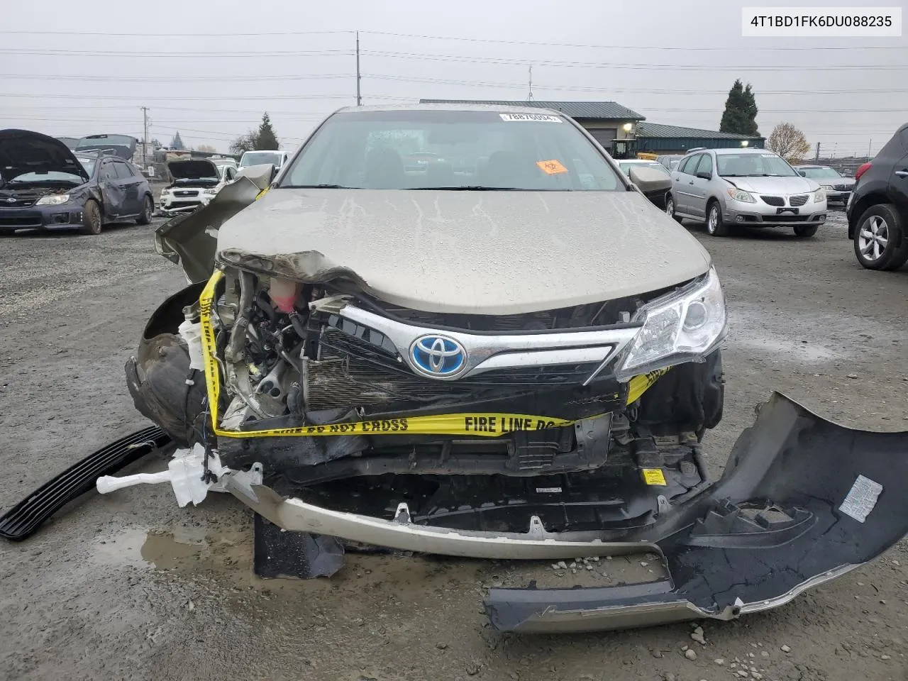 2013 Toyota Camry Hybrid VIN: 4T1BD1FK6DU088235 Lot: 78876094