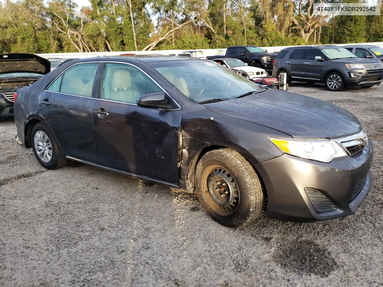 2013 Toyota Camry L VIN: 4T4BF1FK5DR292542 Lot: 79818564