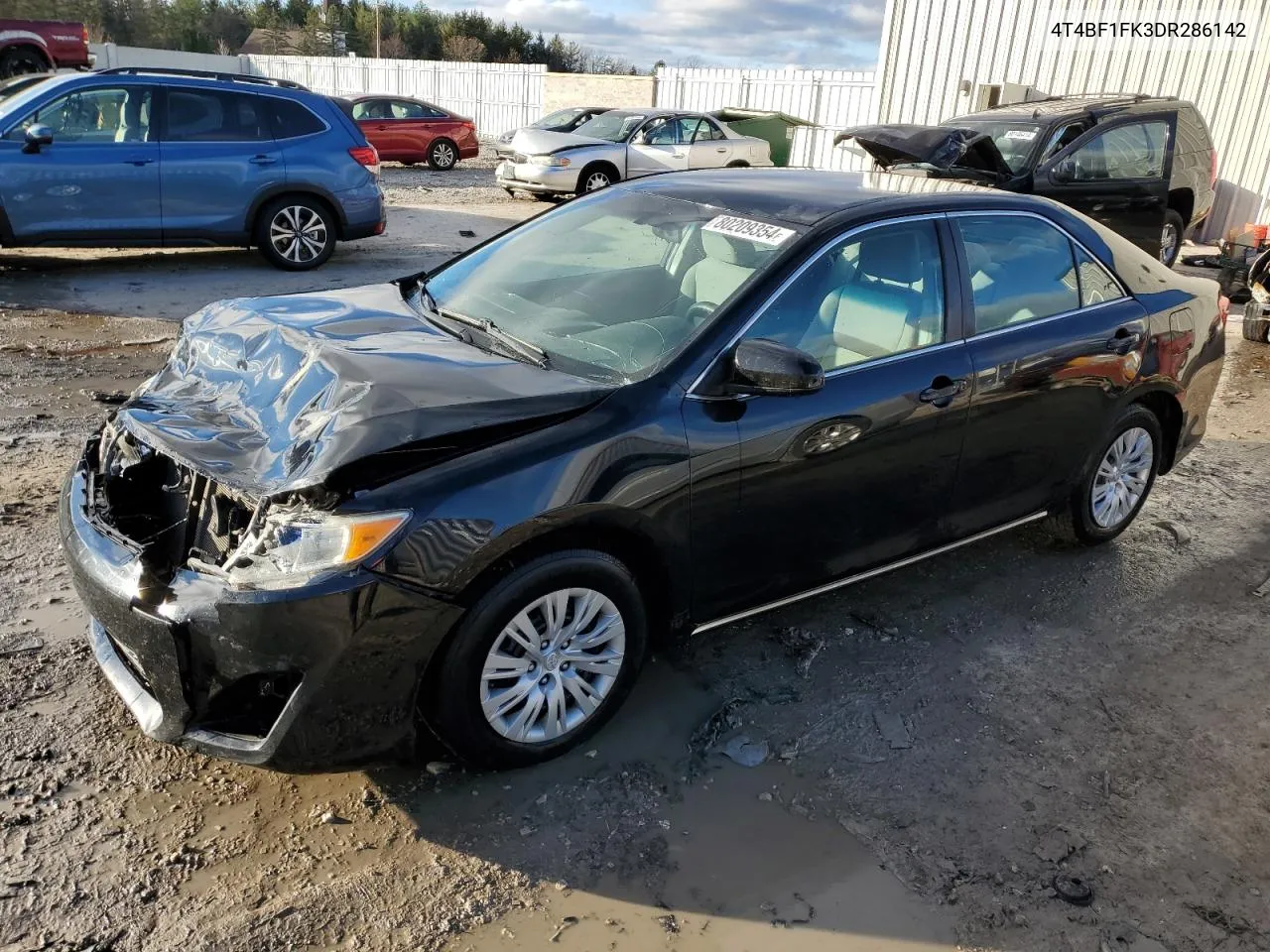 2013 Toyota Camry L VIN: 4T4BF1FK3DR286142 Lot: 80209354