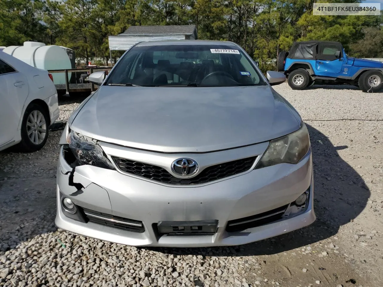 2014 Toyota Camry L VIN: 4T1BF1FK5EU384360 Lot: 40772714