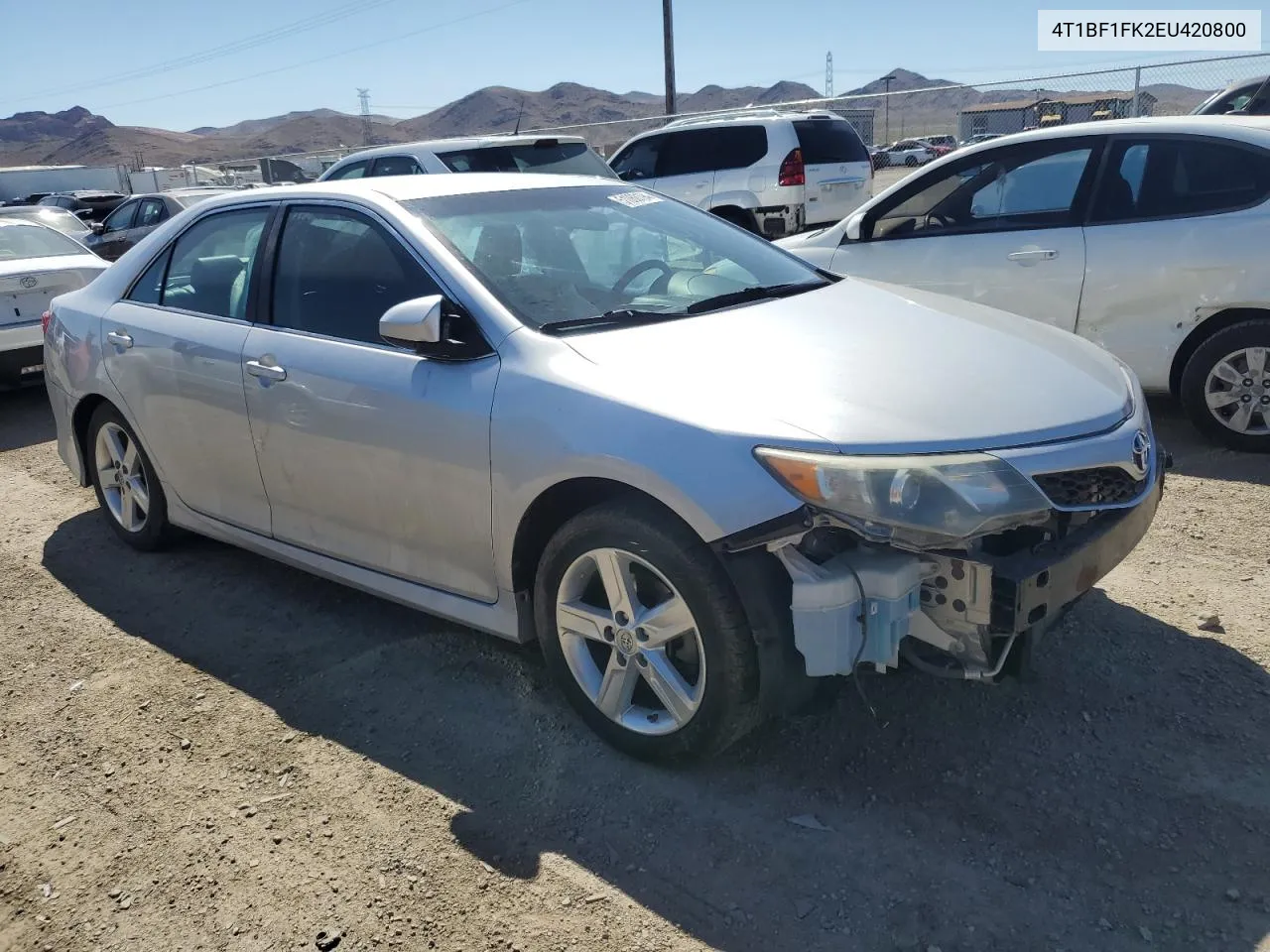 2014 Toyota Camry L VIN: 4T1BF1FK2EU420800 Lot: 51068194