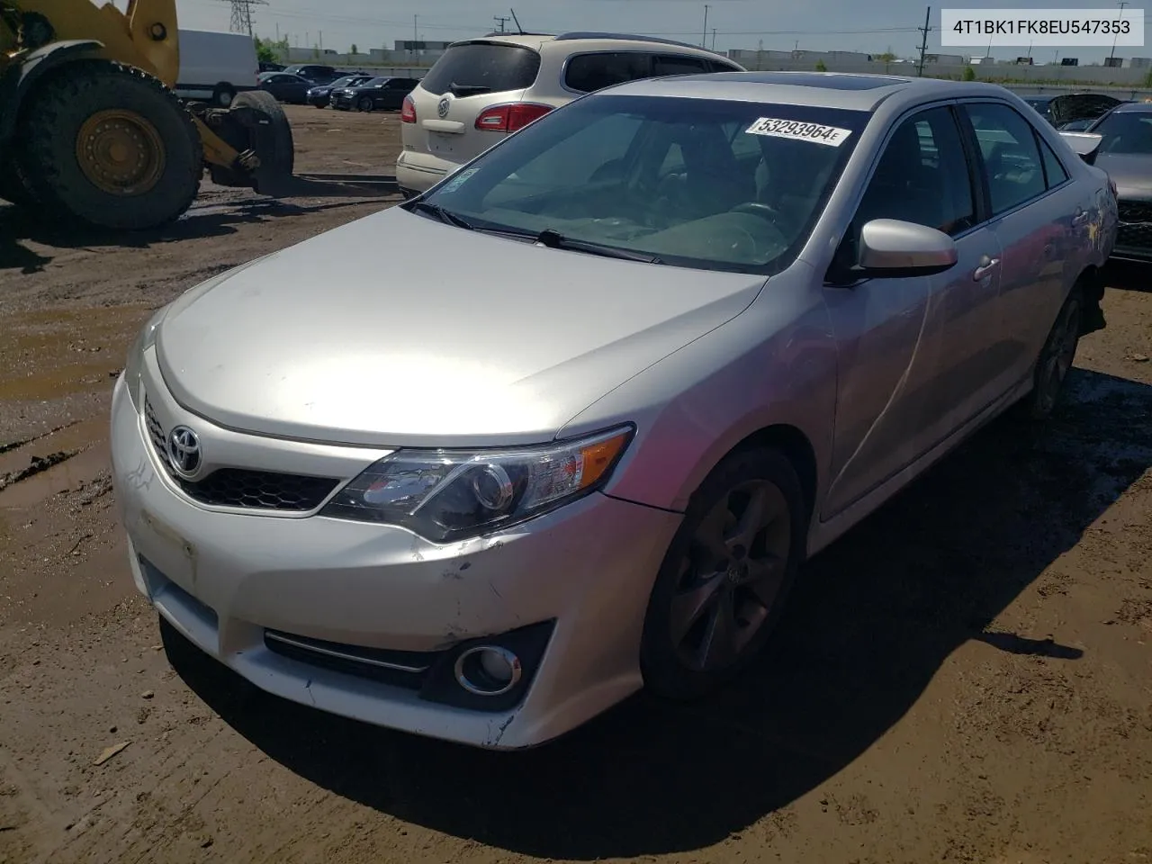 2014 Toyota Camry Se VIN: 4T1BK1FK8EU547353 Lot: 53293964