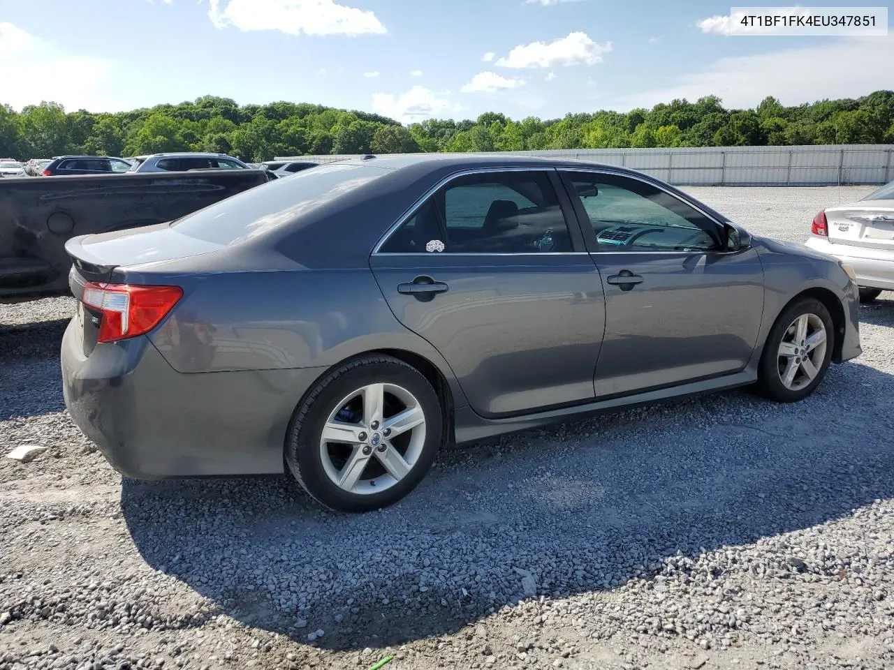 2014 Toyota Camry L VIN: 4T1BF1FK4EU347851 Lot: 53516414