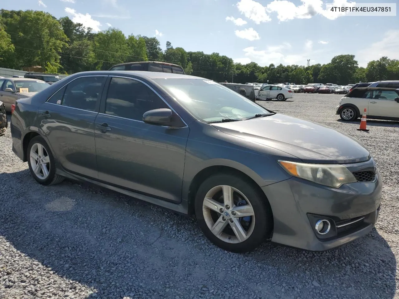 2014 Toyota Camry L VIN: 4T1BF1FK4EU347851 Lot: 53516414