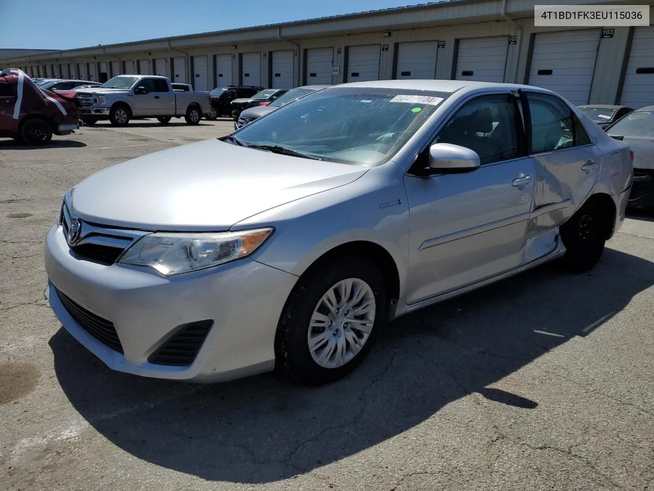 2014 Toyota Camry Hybrid VIN: 4T1BD1FK3EU115036 Lot: 58462604