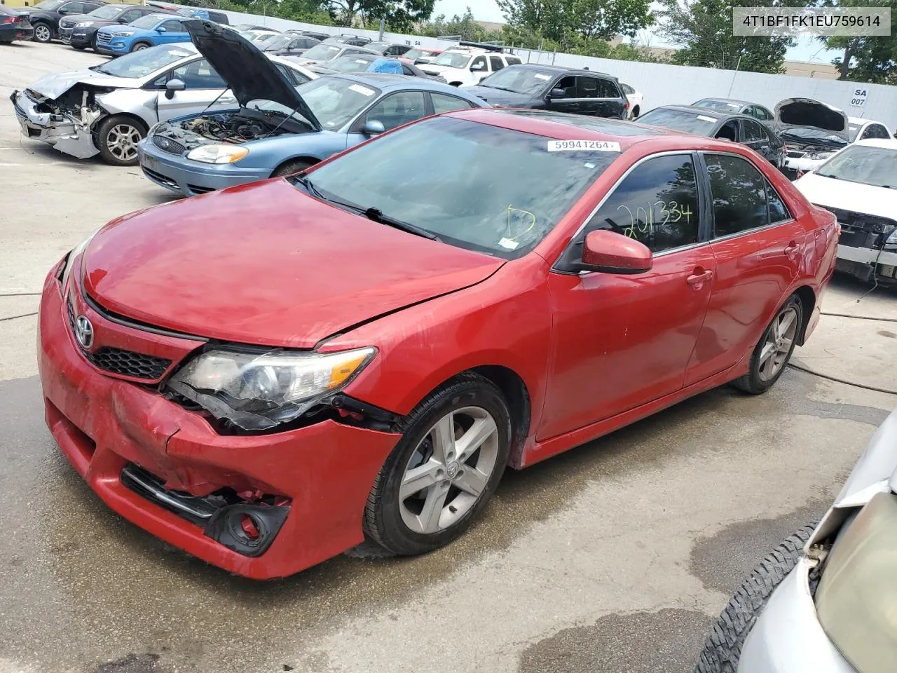 2014 Toyota Camry L VIN: 4T1BF1FK1EU759614 Lot: 59941264