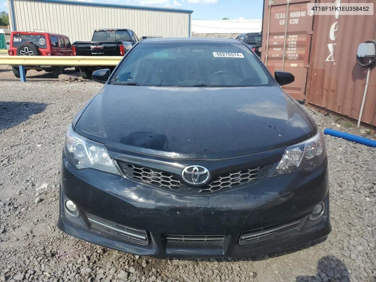 2014 Toyota Camry L VIN: 4T1BF1FK1EU358452 Lot: 60270574