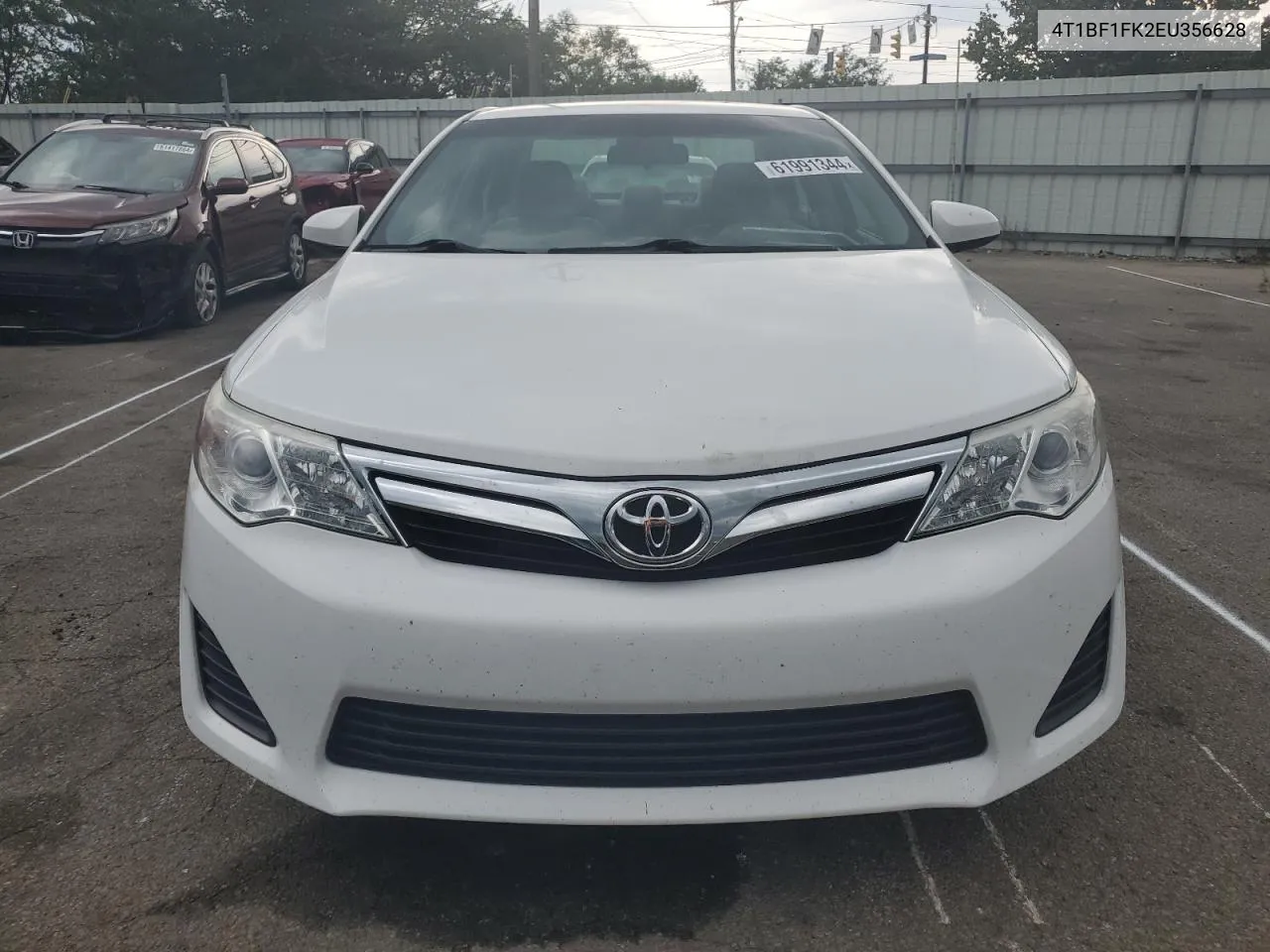 2014 Toyota Camry L VIN: 4T1BF1FK2EU356628 Lot: 61991344