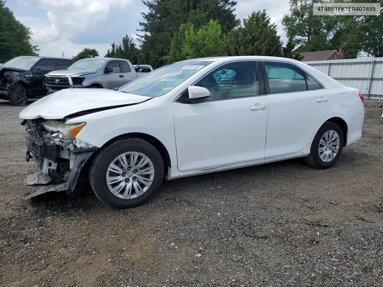 2014 Toyota Camry L VIN: 4T4BF1FK1ER407459 Lot: 62101144