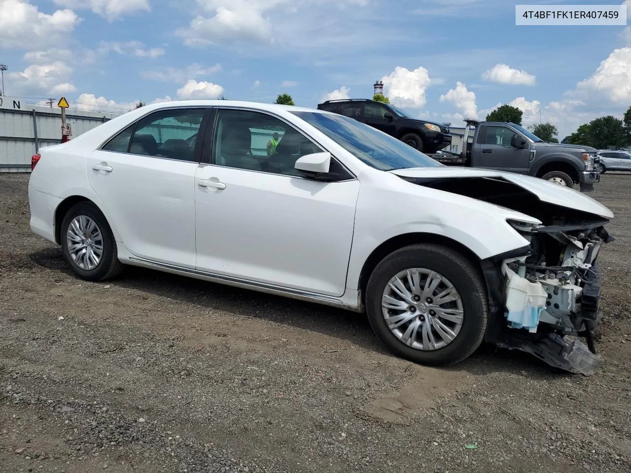 2014 Toyota Camry L VIN: 4T4BF1FK1ER407459 Lot: 62101144