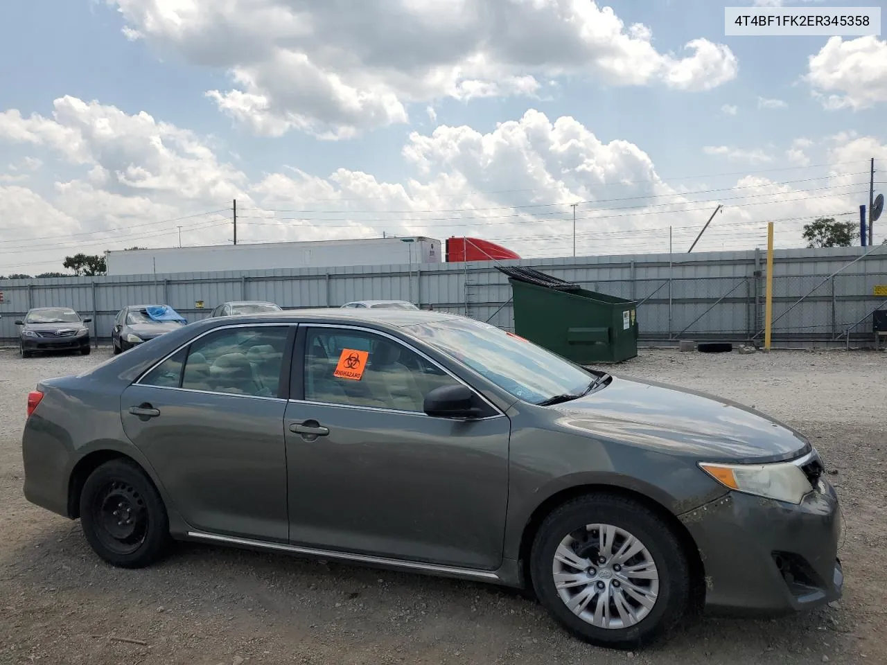 2014 Toyota Camry L VIN: 4T4BF1FK2ER345358 Lot: 63564274