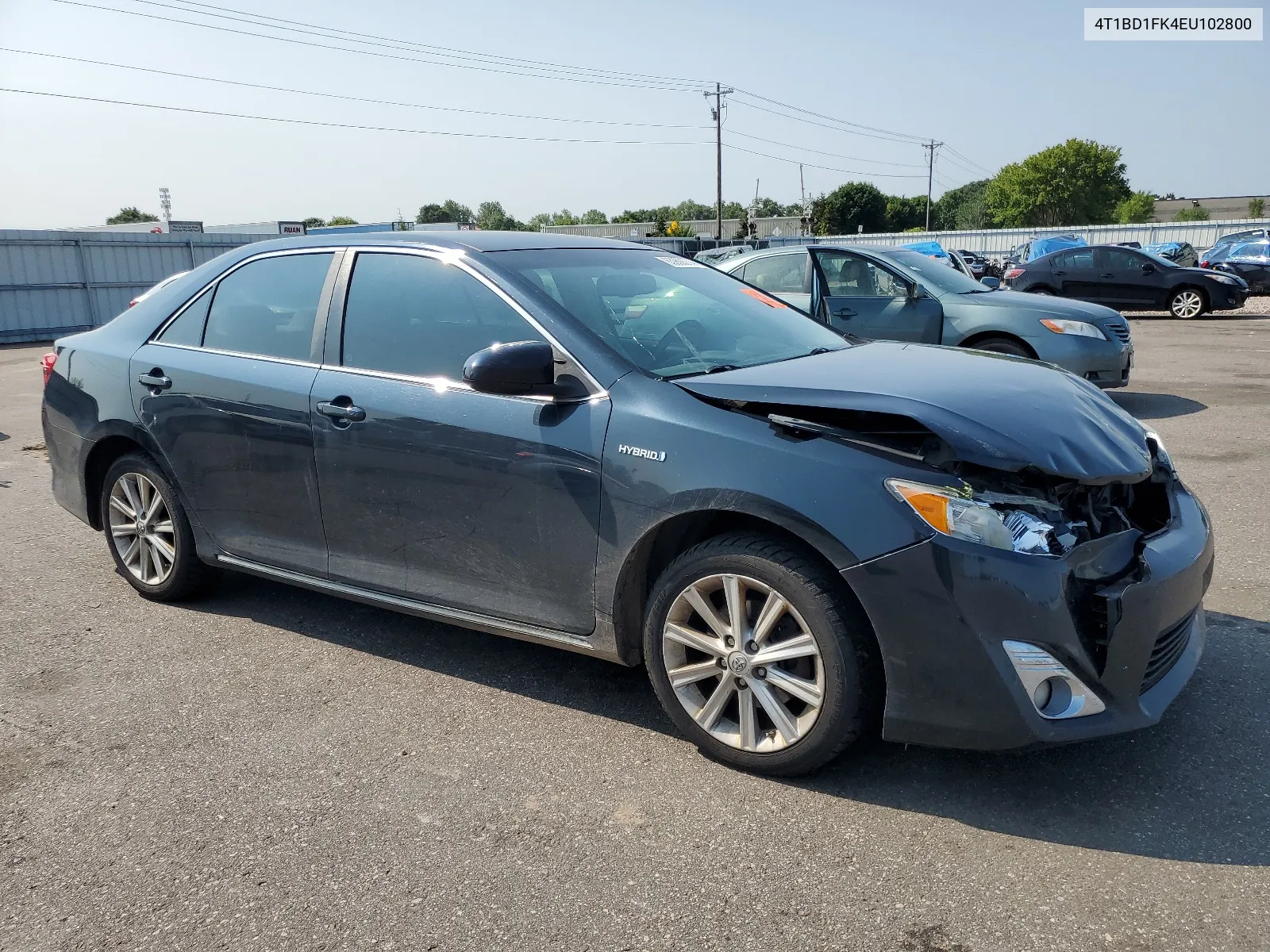 2014 Toyota Camry Hybrid VIN: 4T1BD1FK4EU102800 Lot: 63969274