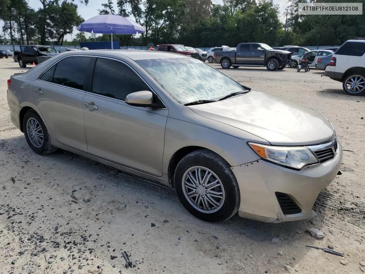 2014 Toyota Camry L VIN: 4T1BF1FK0EU812108 Lot: 65294084