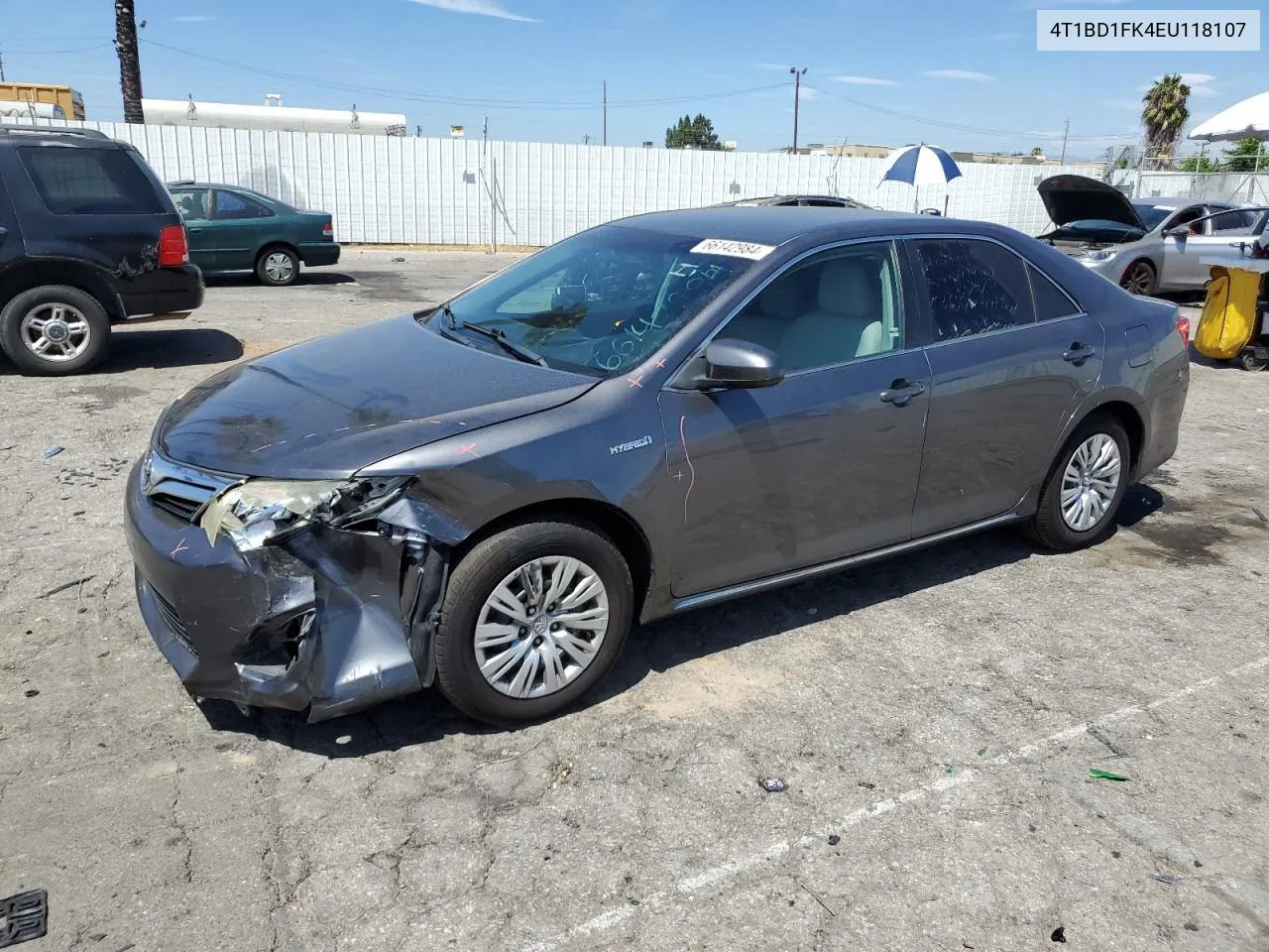 4T1BD1FK4EU118107 2014 Toyota Camry Hybrid