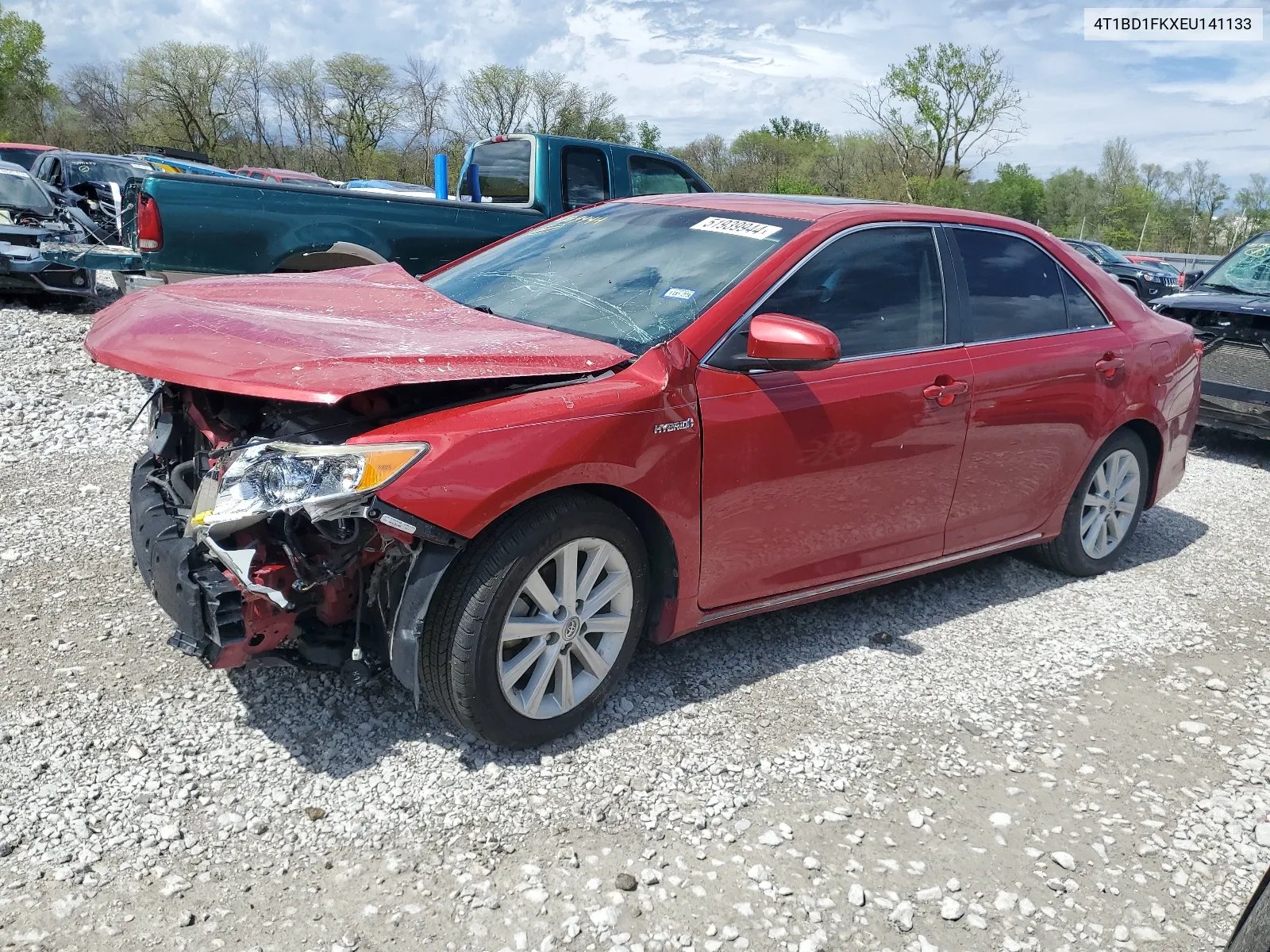 2014 Toyota Camry Hybrid VIN: 4T1BD1FKXEU141133 Lot: 66416804