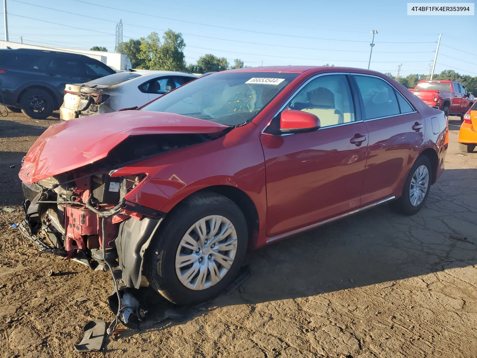 2014 Toyota Camry L VIN: 4T4BF1FK4ER353994 Lot: 66653544