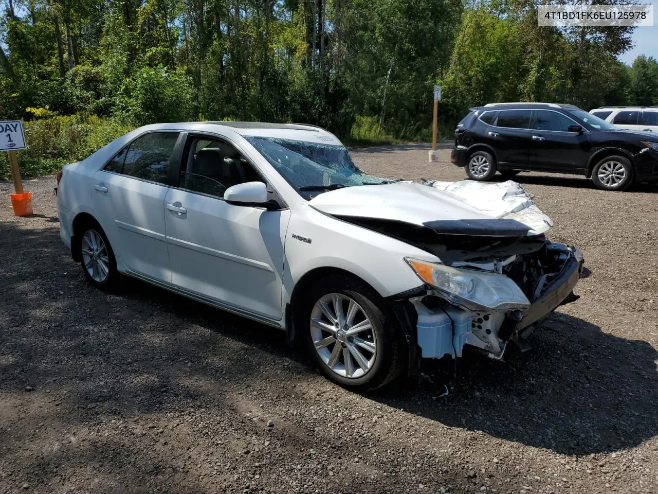 2014 Toyota Camry Hybrid VIN: 4T1BD1FK6EU125978 Lot: 66682884