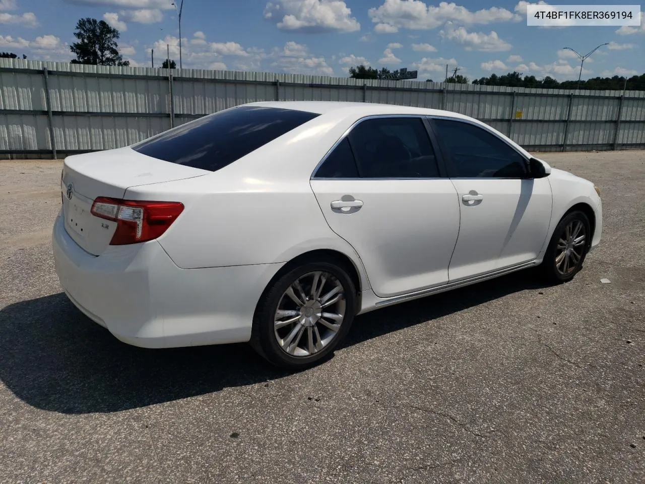 2014 Toyota Camry L VIN: 4T4BF1FK8ER369194 Lot: 66990124