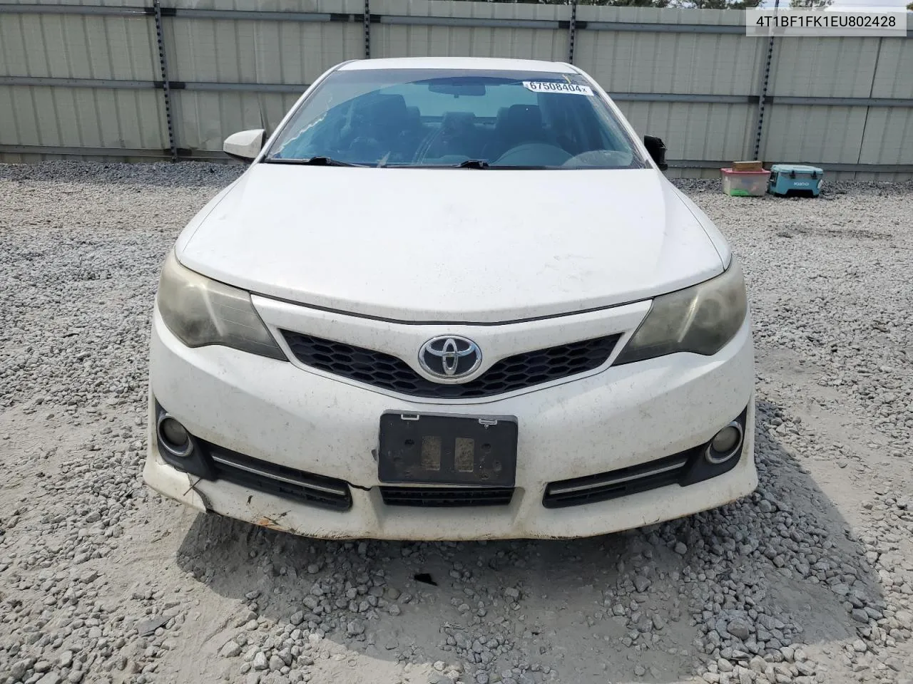 2014 Toyota Camry L VIN: 4T1BF1FK1EU802428 Lot: 67508404