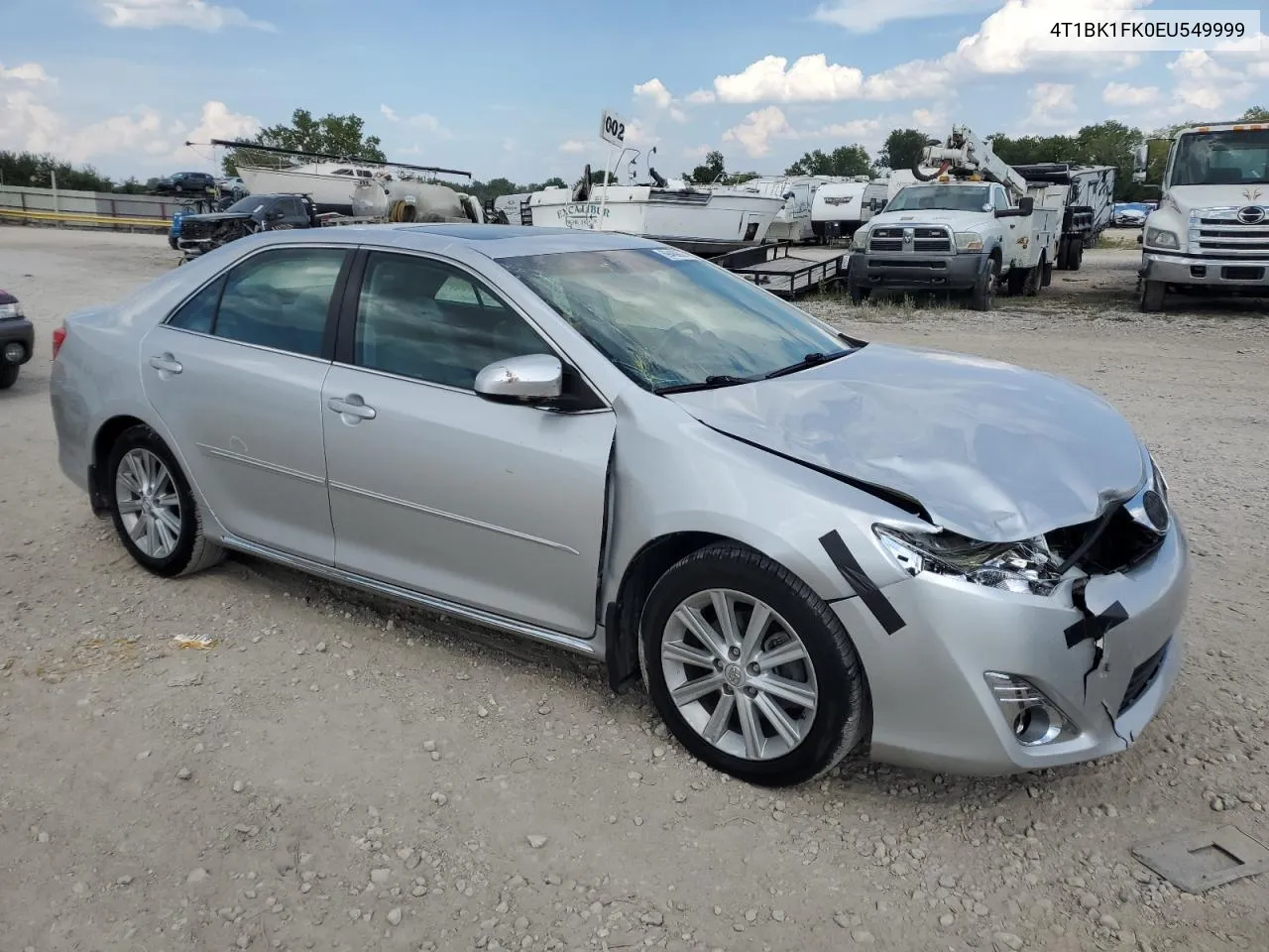 2014 Toyota Camry Se VIN: 4T1BK1FK0EU549999 Lot: 69489024