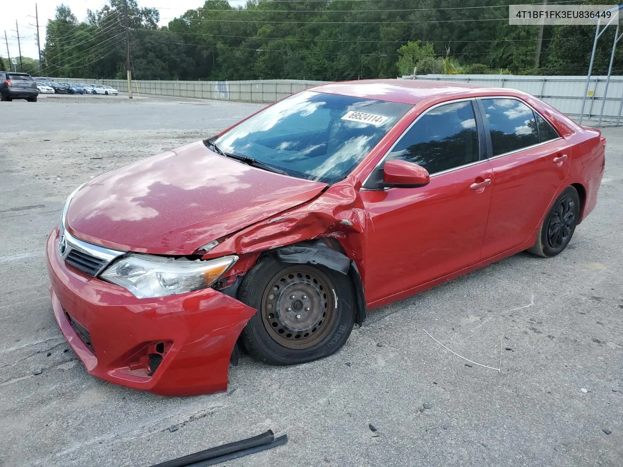 2014 Toyota Camry L VIN: 4T1BF1FK3EU836449 Lot: 69524114