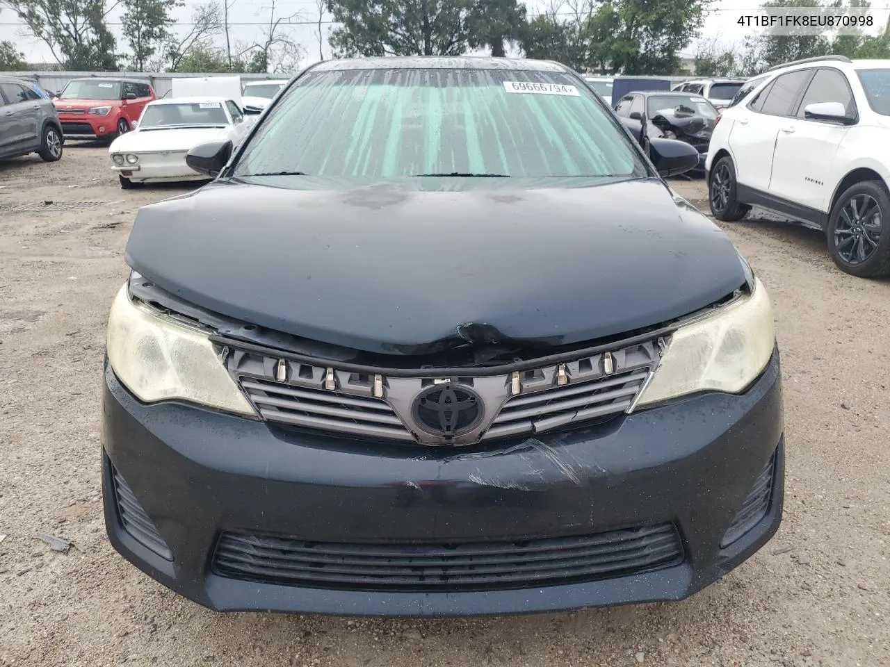 2014 Toyota Camry L VIN: 4T1BF1FK8EU870998 Lot: 69666794