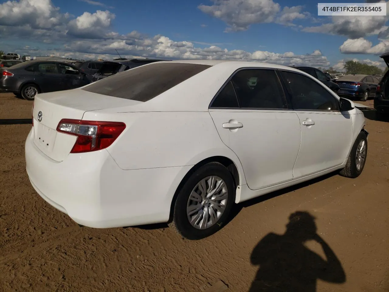 2014 Toyota Camry L VIN: 4T4BF1FK2ER355405 Lot: 70206274