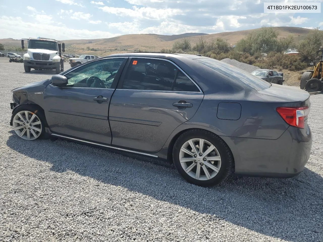 4T1BD1FK2EU100673 2014 Toyota Camry Hybrid