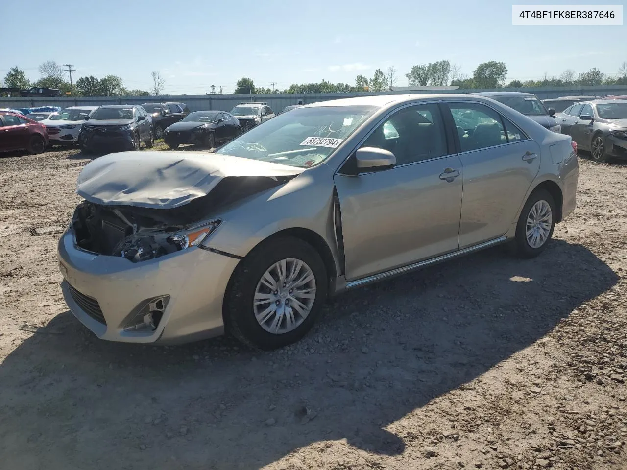 2014 Toyota Camry L VIN: 4T4BF1FK8ER387646 Lot: 70299164