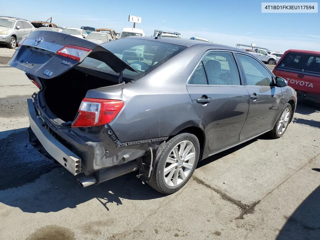 4T1BD1FK3EU117594 2014 Toyota Camry Hybrid