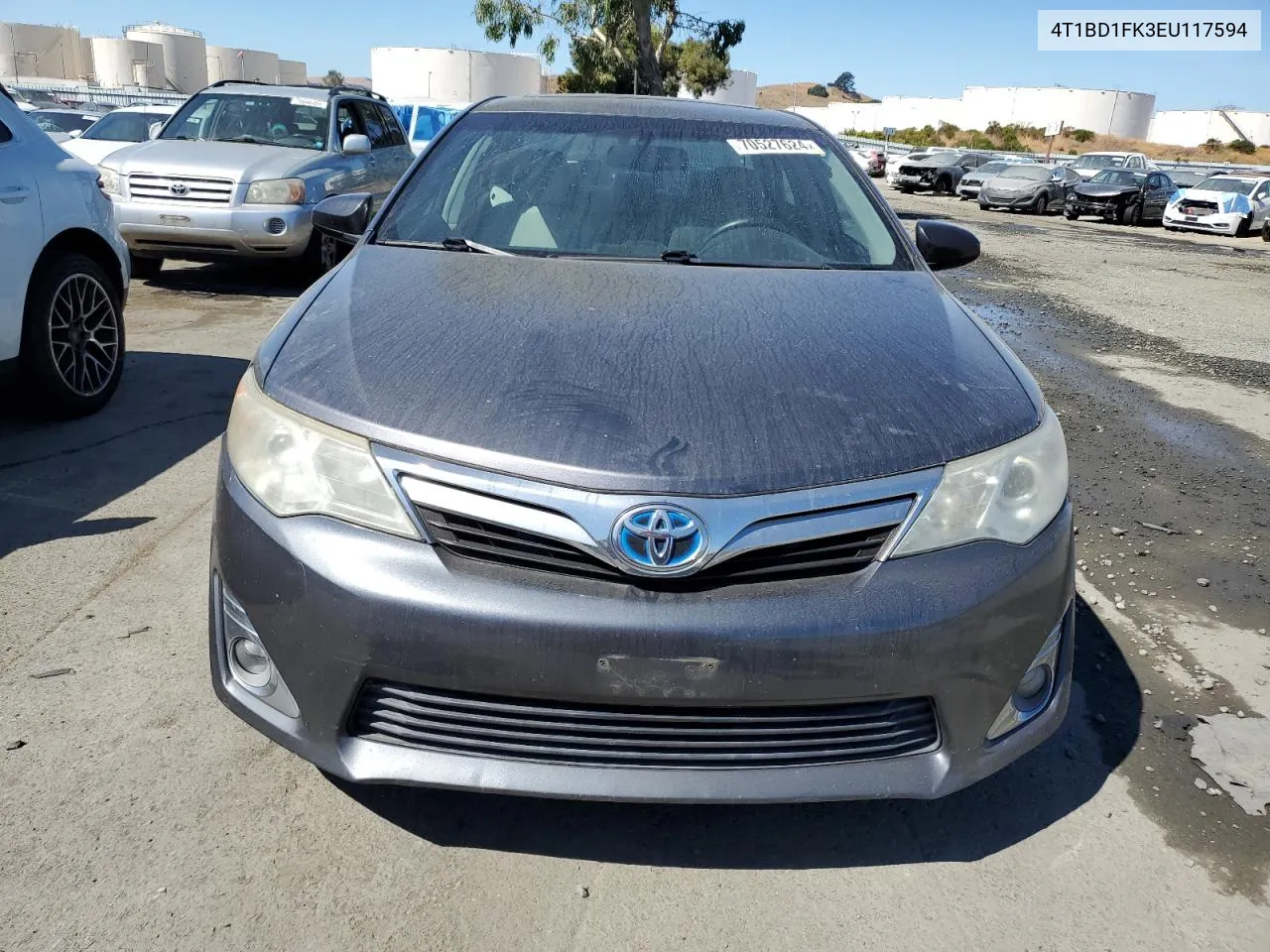 2014 Toyota Camry Hybrid VIN: 4T1BD1FK3EU117594 Lot: 70527624