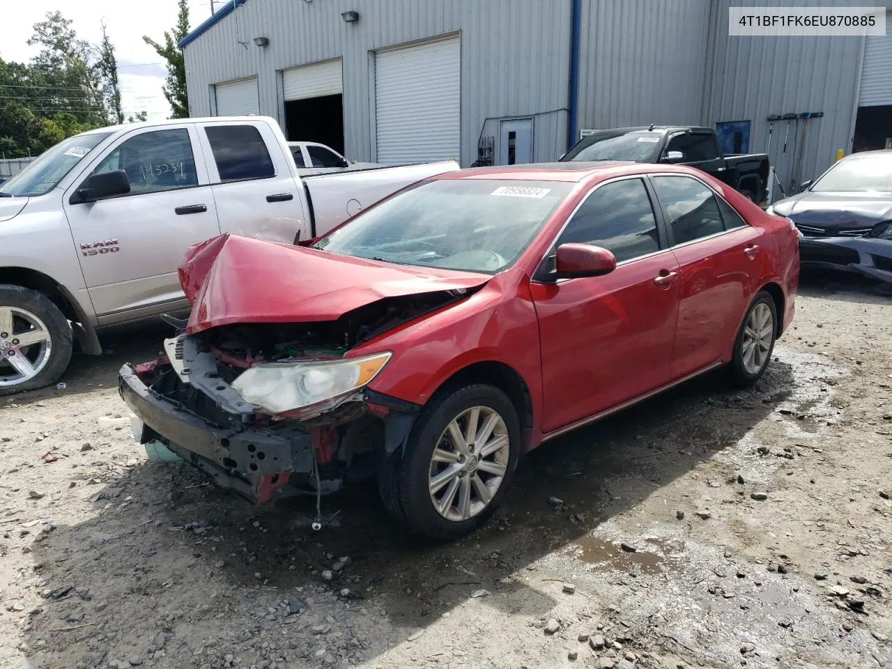 2014 Toyota Camry L VIN: 4T1BF1FK6EU870885 Lot: 70956824