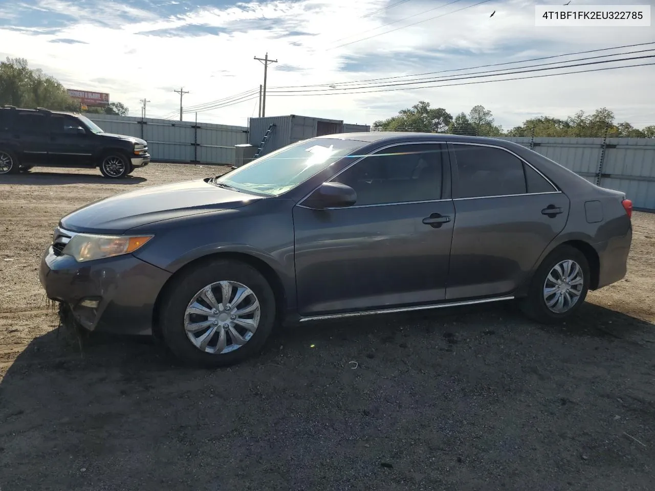 2014 Toyota Camry L VIN: 4T1BF1FK2EU322785 Lot: 70969144