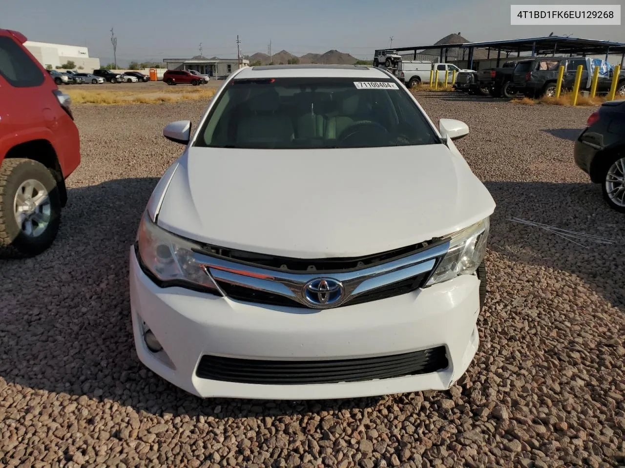 2014 Toyota Camry Hybrid VIN: 4T1BD1FK6EU129268 Lot: 71100404