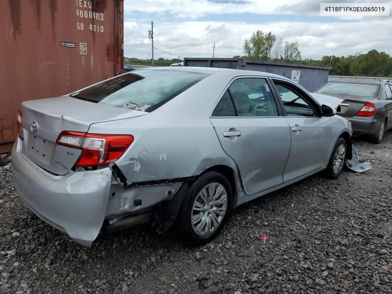 2014 Toyota Camry L VIN: 4T1BF1FK0EU365019 Lot: 71268584