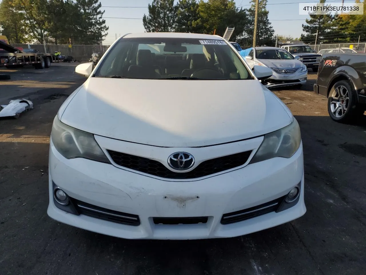 2014 Toyota Camry L VIN: 4T1BF1FK3EU781338 Lot: 71489514