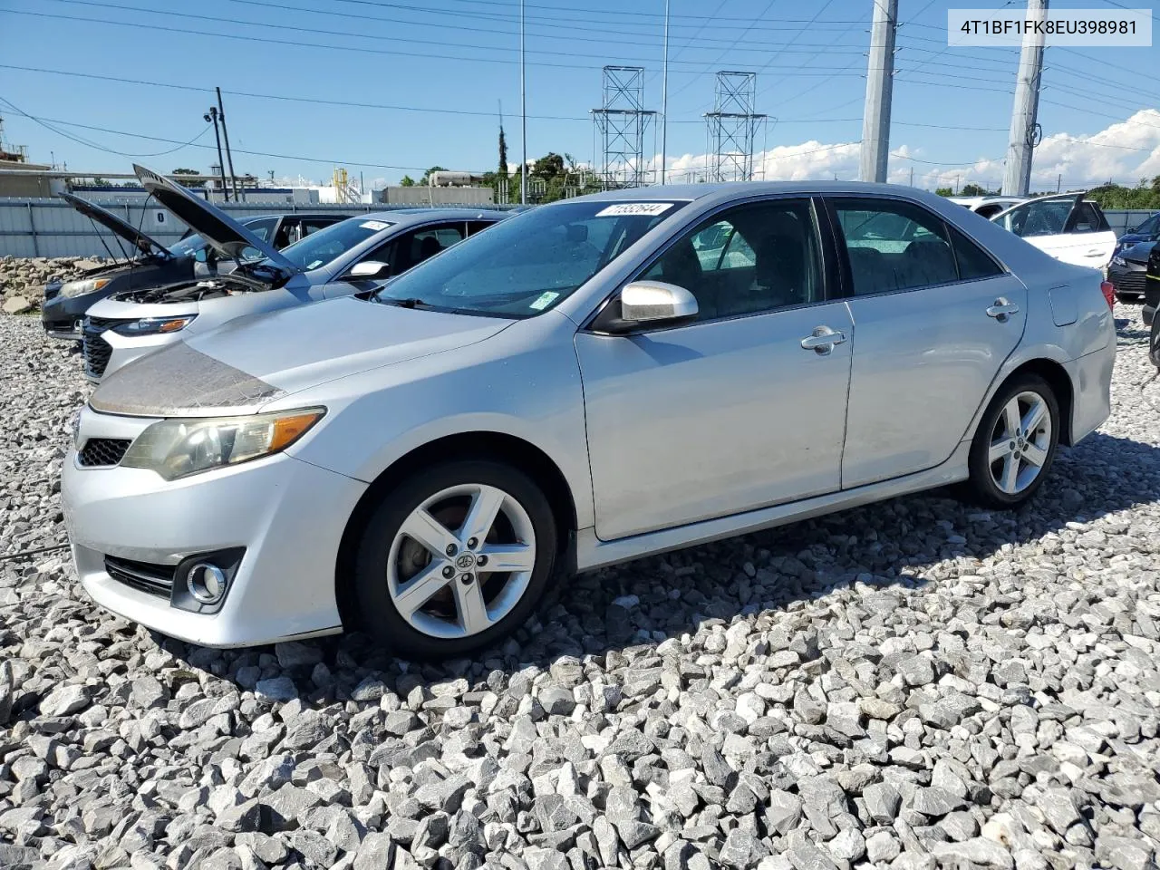 2014 Toyota Camry L VIN: 4T1BF1FK8EU398981 Lot: 71552644