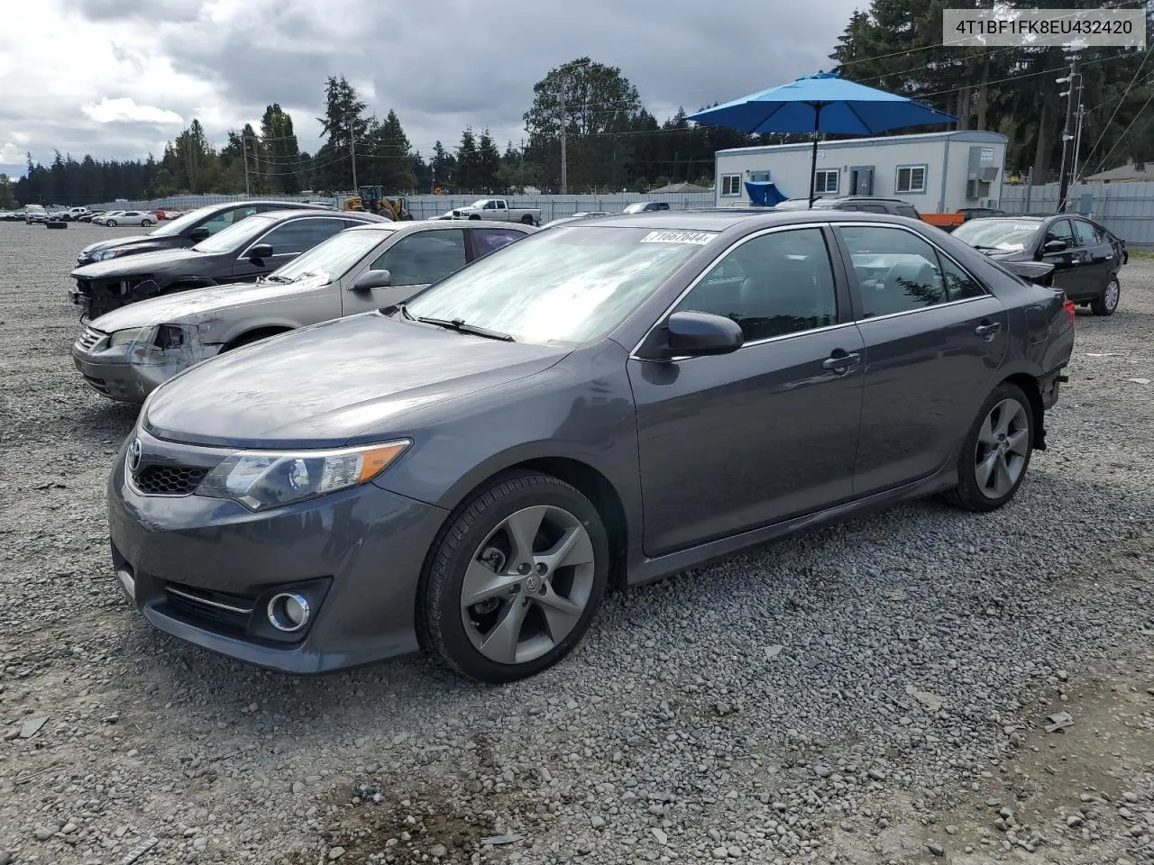 2014 Toyota Camry L VIN: 4T1BF1FK8EU432420 Lot: 71667644