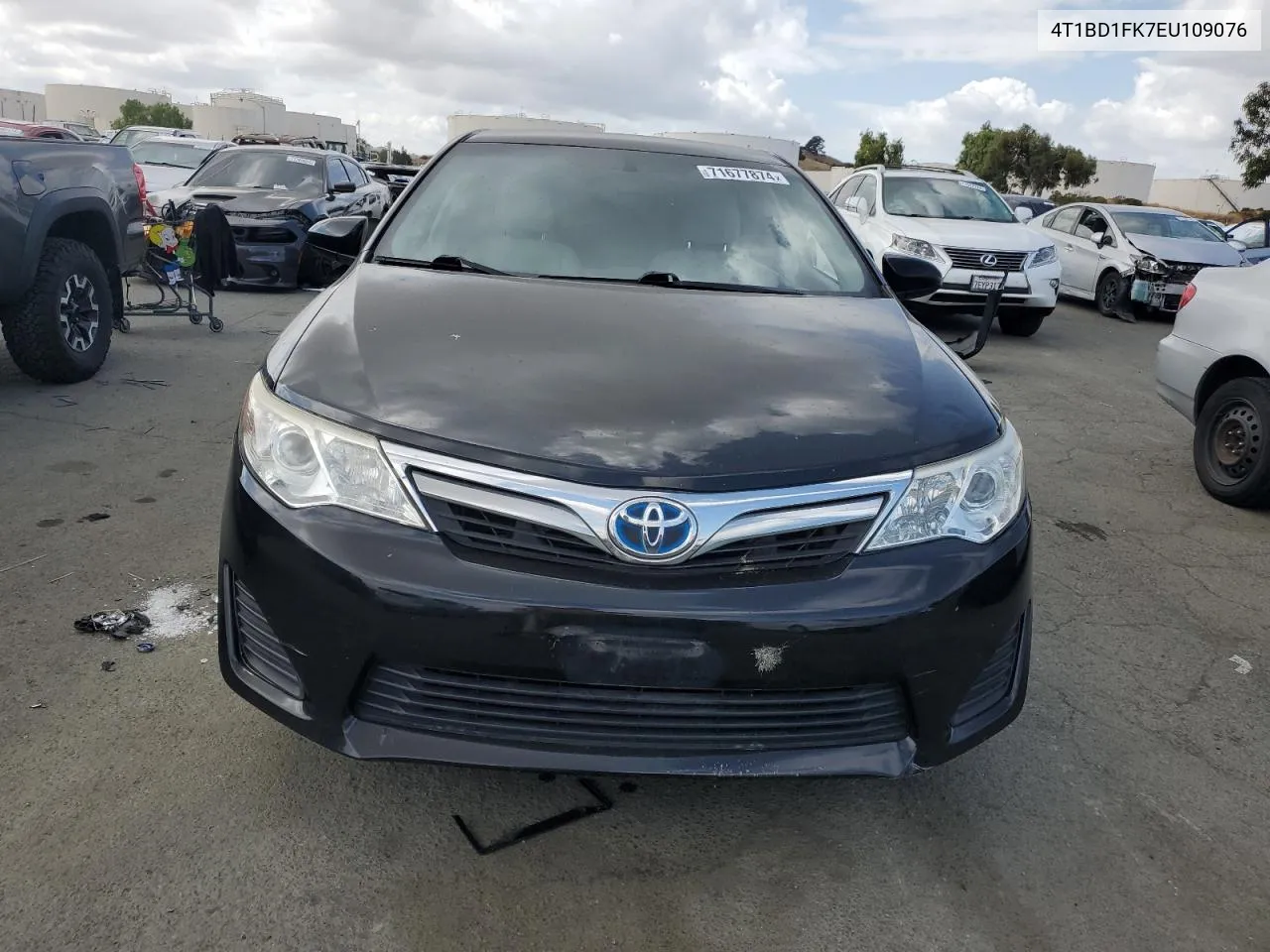 2014 Toyota Camry Hybrid VIN: 4T1BD1FK7EU109076 Lot: 71677874