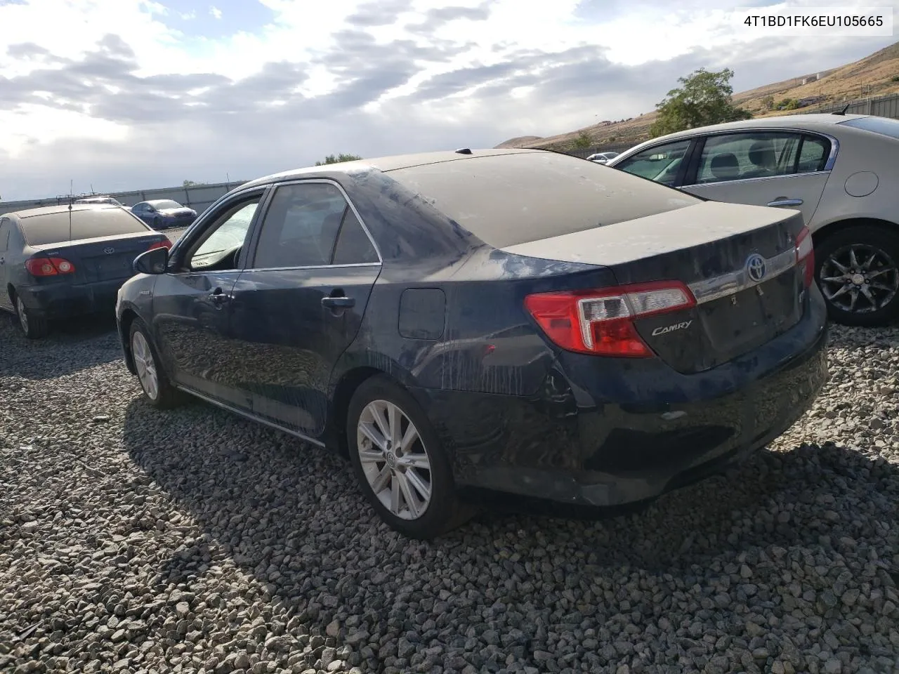 2014 Toyota Camry Hybrid VIN: 4T1BD1FK6EU105665 Lot: 71679034