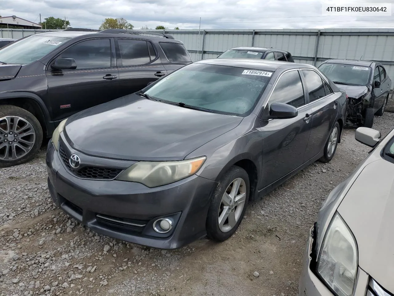 2014 Toyota Camry L VIN: 4T1BF1FK0EU830642 Lot: 71892974