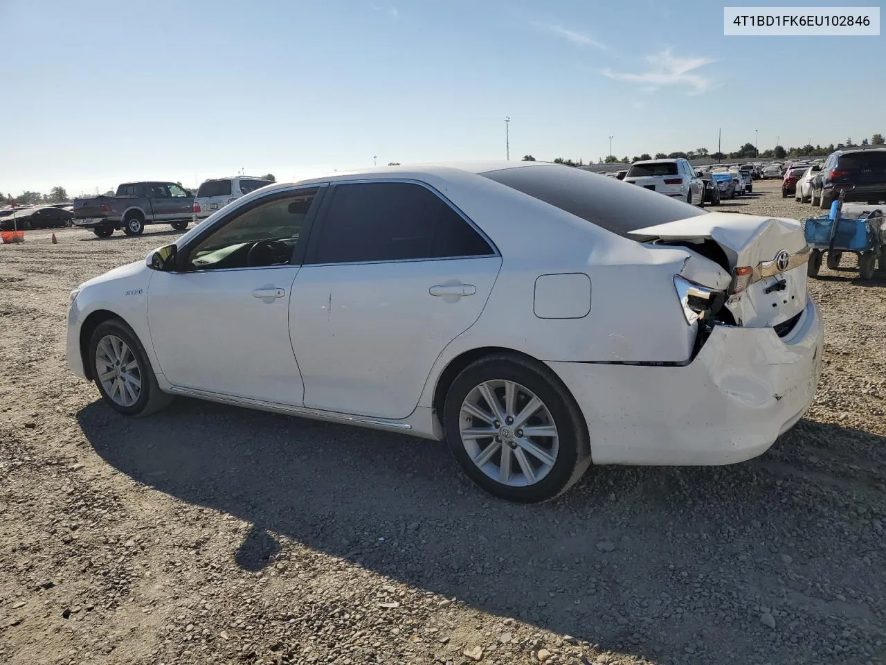 2014 Toyota Camry Hybrid VIN: 4T1BD1FK6EU102846 Lot: 72203074