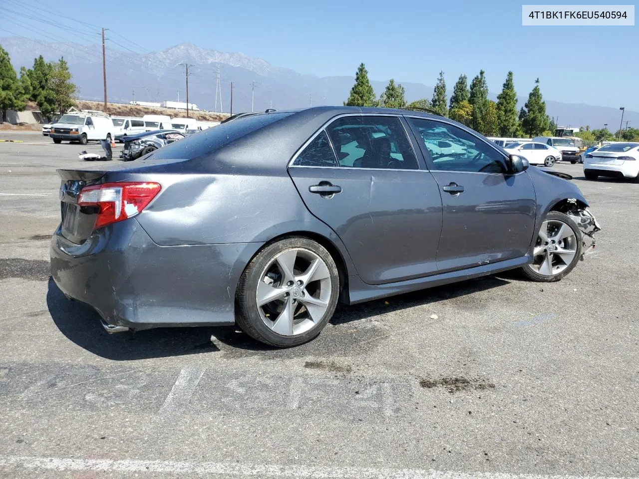 2014 Toyota Camry Se VIN: 4T1BK1FK6EU540594 Lot: 72275864