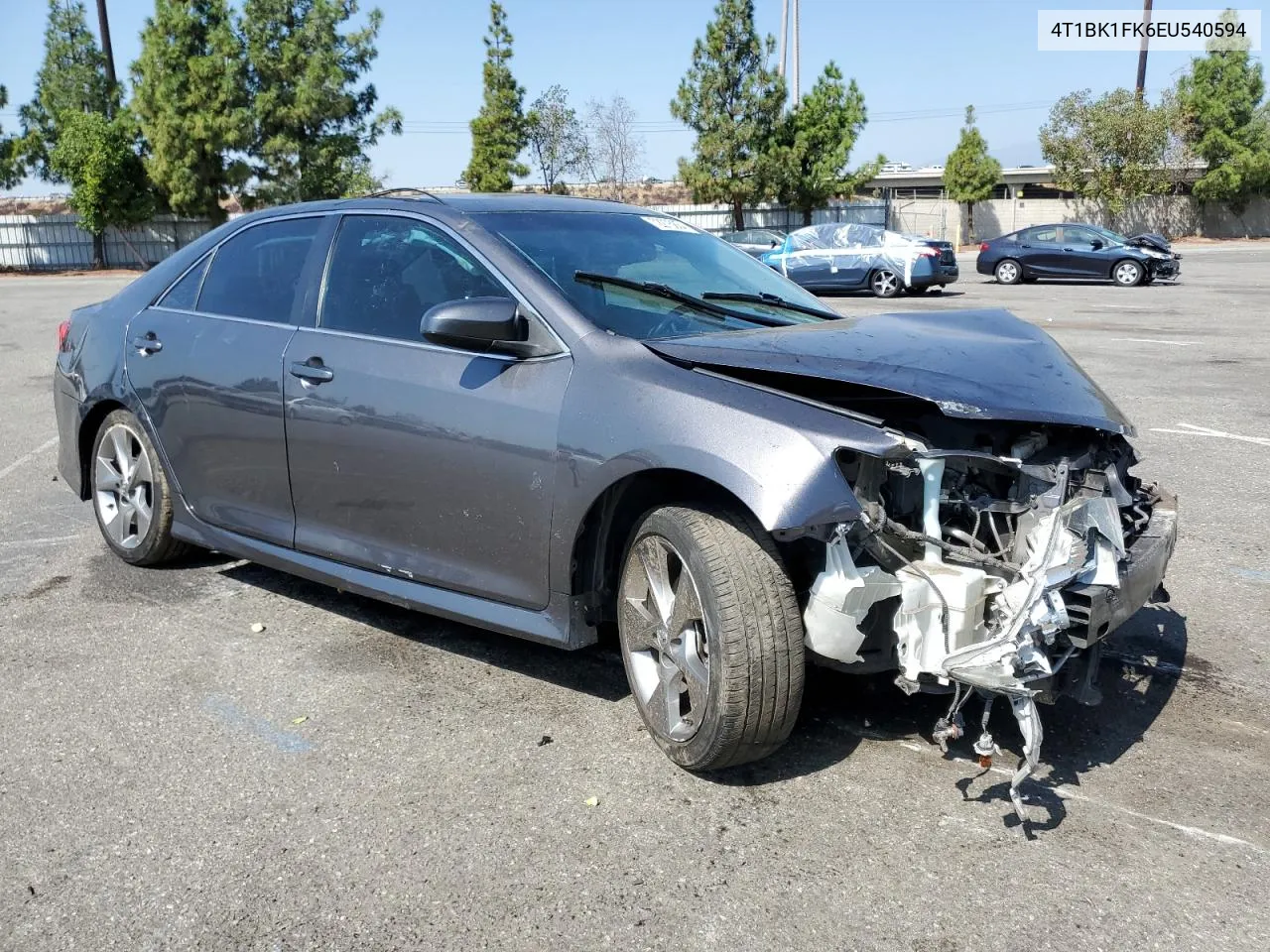 2014 Toyota Camry Se VIN: 4T1BK1FK6EU540594 Lot: 72275864