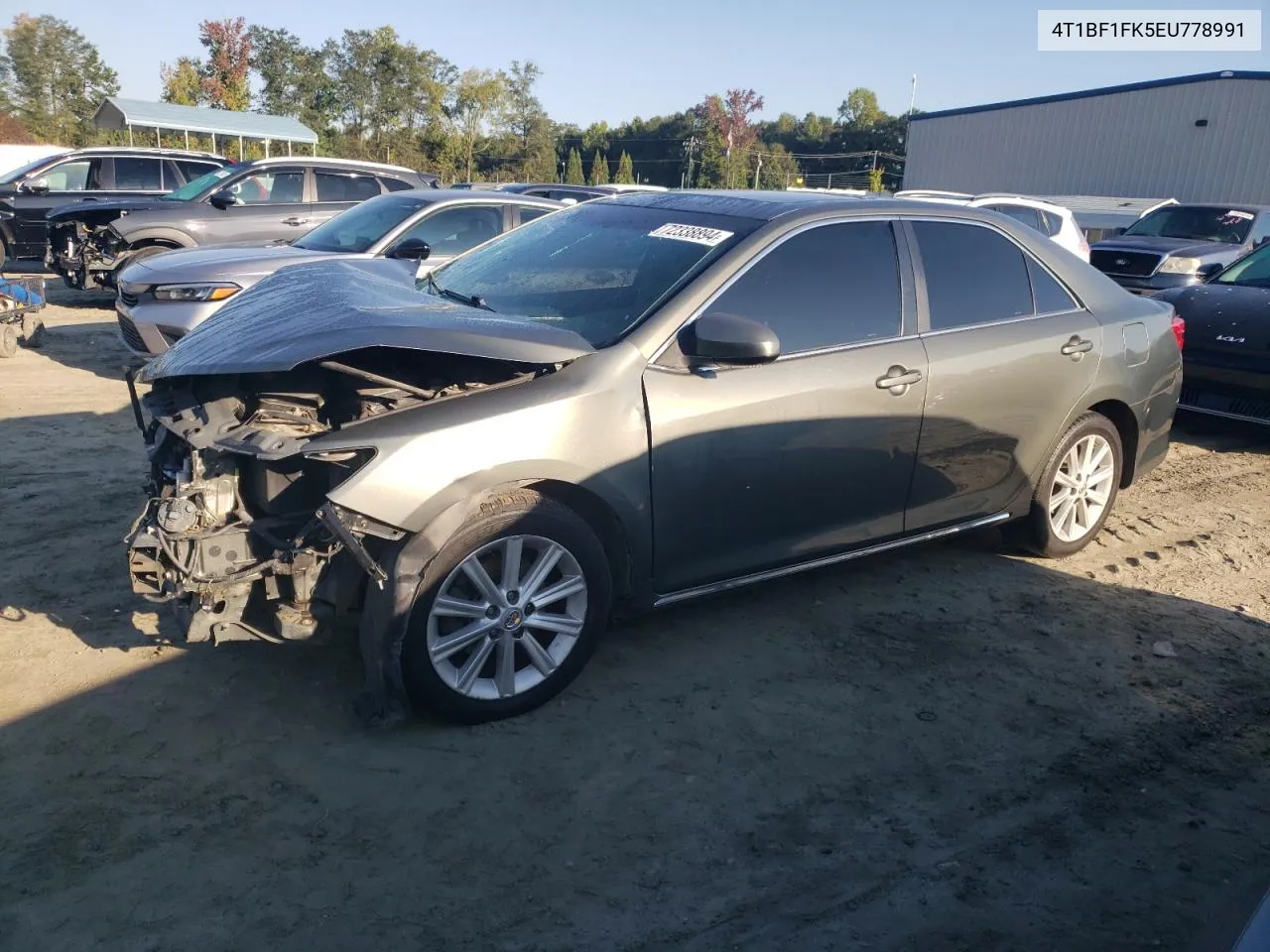 2014 Toyota Camry L VIN: 4T1BF1FK5EU778991 Lot: 72338894