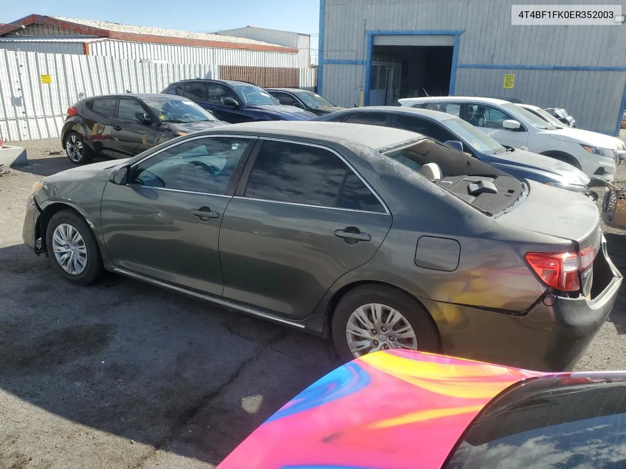 2014 Toyota Camry L VIN: 4T4BF1FK0ER352003 Lot: 72378124